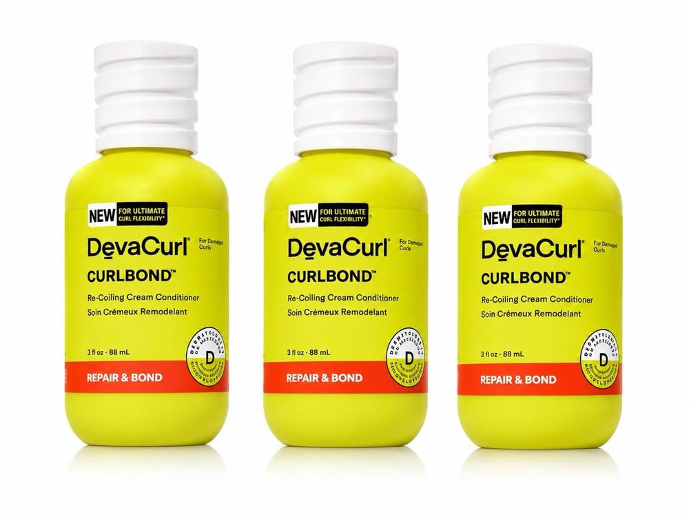 DevaCurl CurlBond Re-Coiling Cream Conditioner 3 oz 88 mL Repair & Bond x3